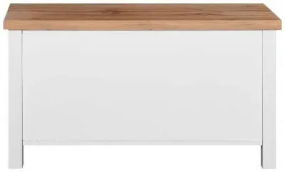 Arthur Blanket Box - White, Oak image