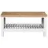 Arthur Coffee Table with Shelf - White