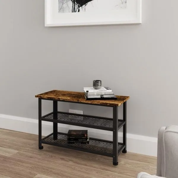 Barren Tall Slim Coffee Table - Rustic Oak