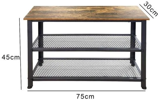 Barren Tall Slim Coffee Table - Rustic Oak
