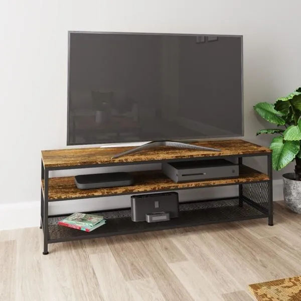Barren TV Stand - Rustic Oak