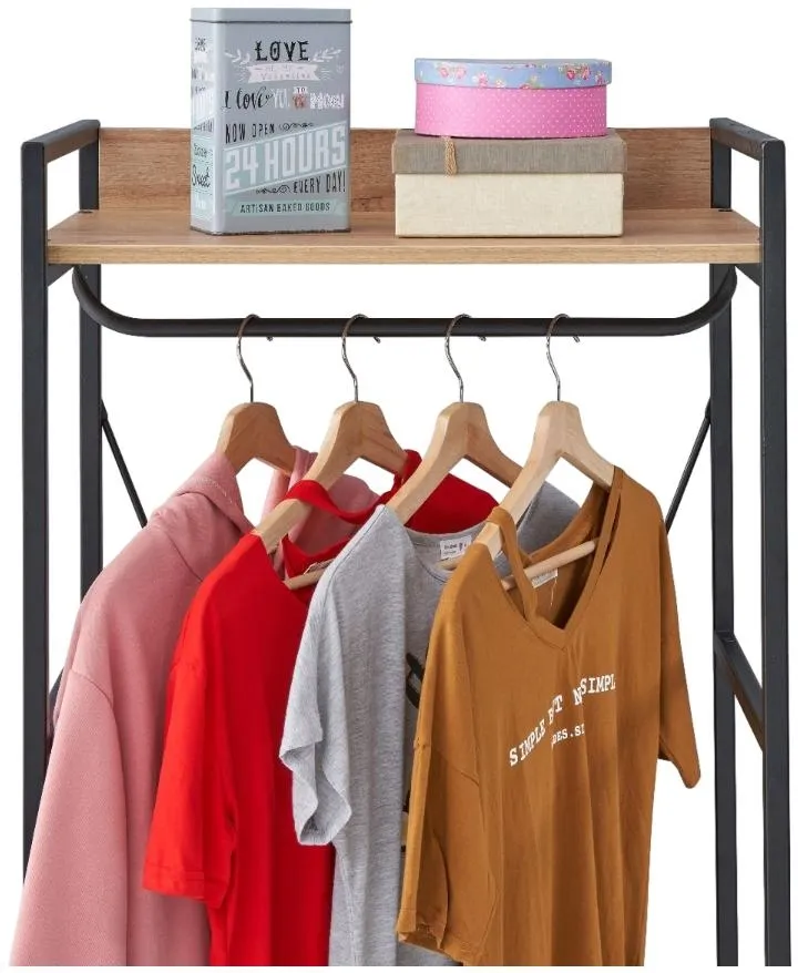 Craven 3 Shelves Open Wardrobe - Riviera Oak