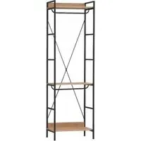 Craven 3 Shelves Open Wardrobe - Riviera Oak