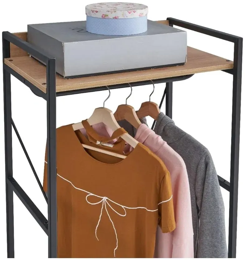 Craven 5 Shelves Open Wardrobe - Riviera Oak