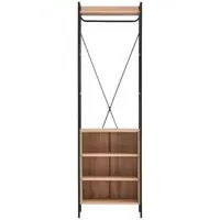 Craven 5 Shelves Open Wardrobe - Riviera Oak