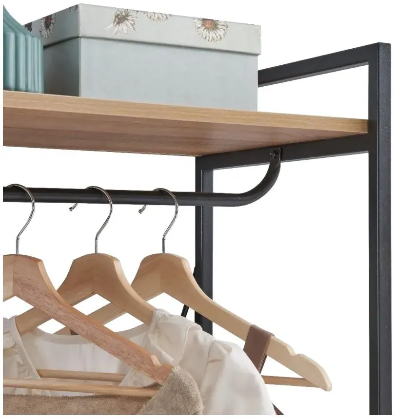 Craven Narrow Open Wardrobe - Light Oak