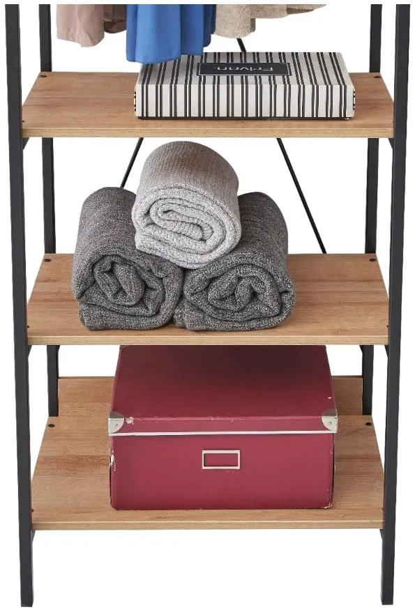 Craven Narrow Open Wardrobe - Light Oak