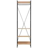 Craven Narrow Open Wardrobe - Light Oak