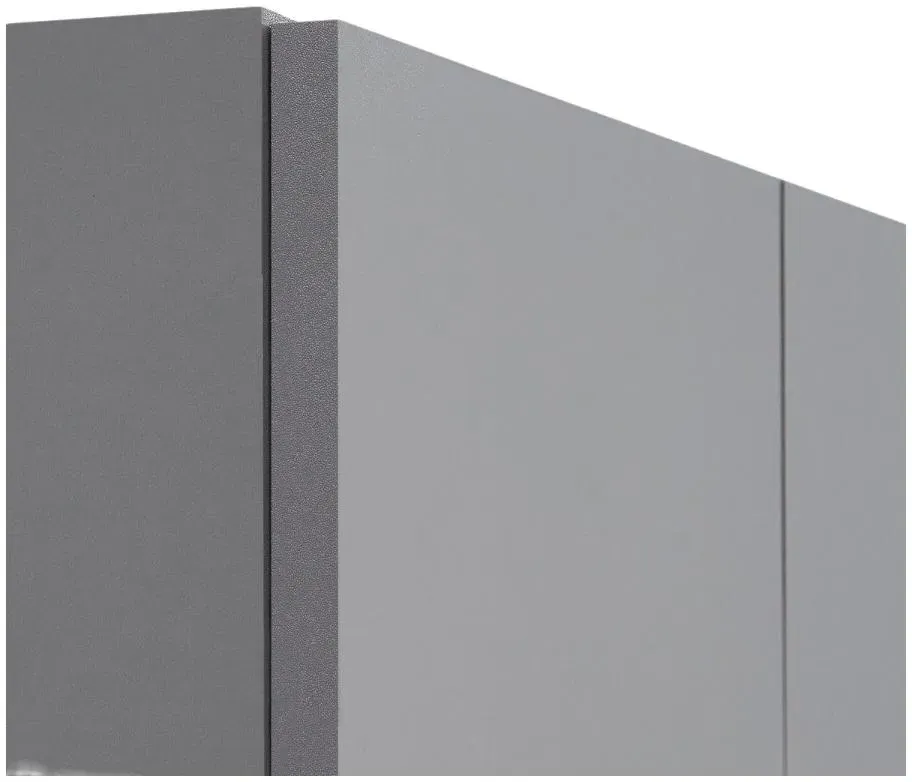 Edwards 3 Door 2 Drawer Wardrobe - White