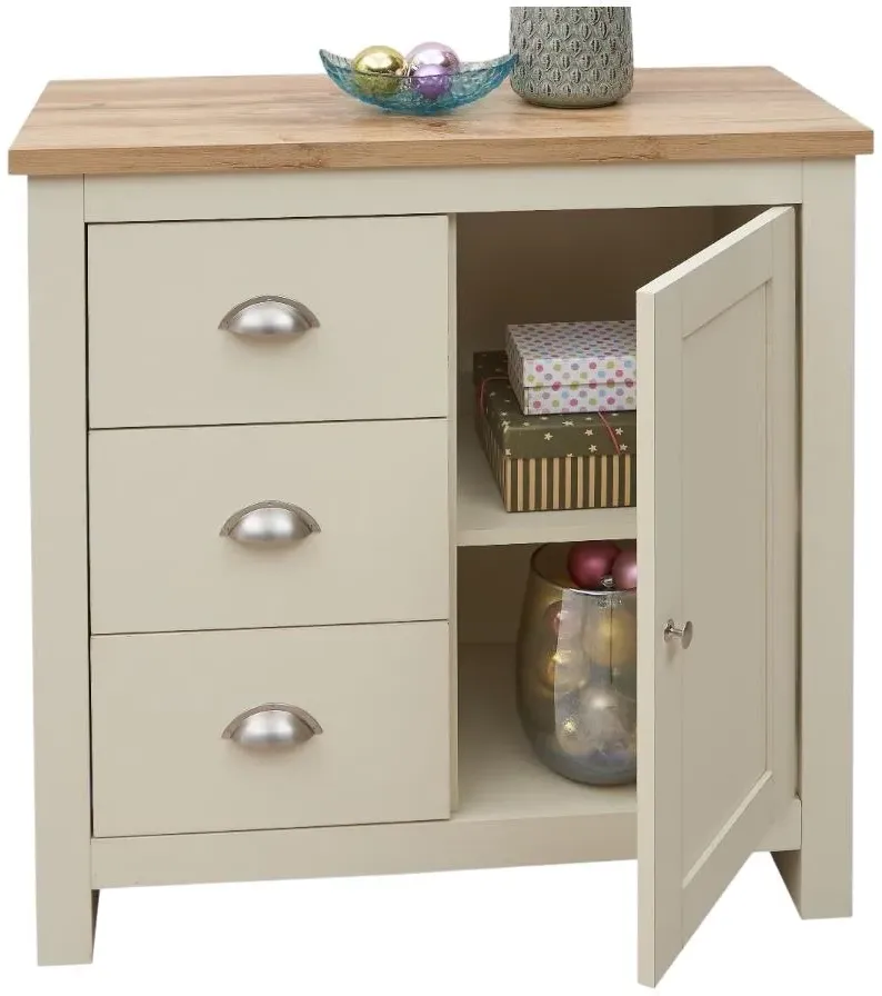 Lyman 1 Door Compact Sideboard - Cream