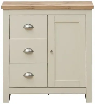 Lyman 1 Door Compact Sideboard - Cream