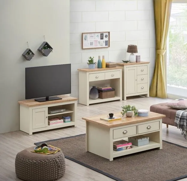 Lyman 1 Door TV Unit - Cream