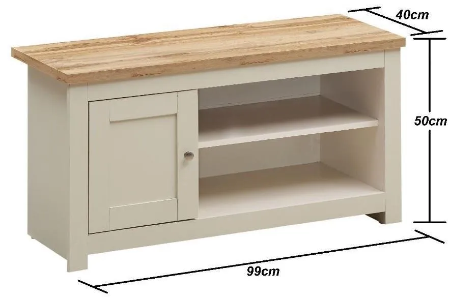 Lyman 1 Door TV Unit - Cream