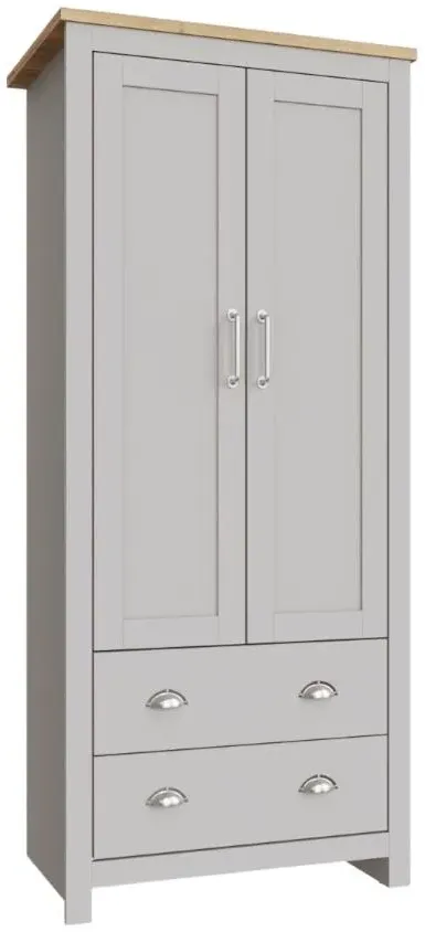 Lyman 2 Door 2 Drawer Wardrobe
