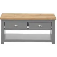 Lyman 2 Drawer Coffee Table - Cream