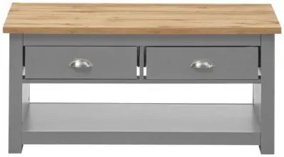 Lyman 2 Drawer Coffee Table - Cream