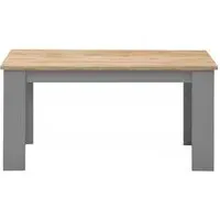 Lyman 4 Seater Dining Set with 2 Benches - Light Grey