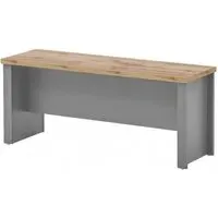 Lyman 6 Seater Dining Set with 2 Benches - Light Grey