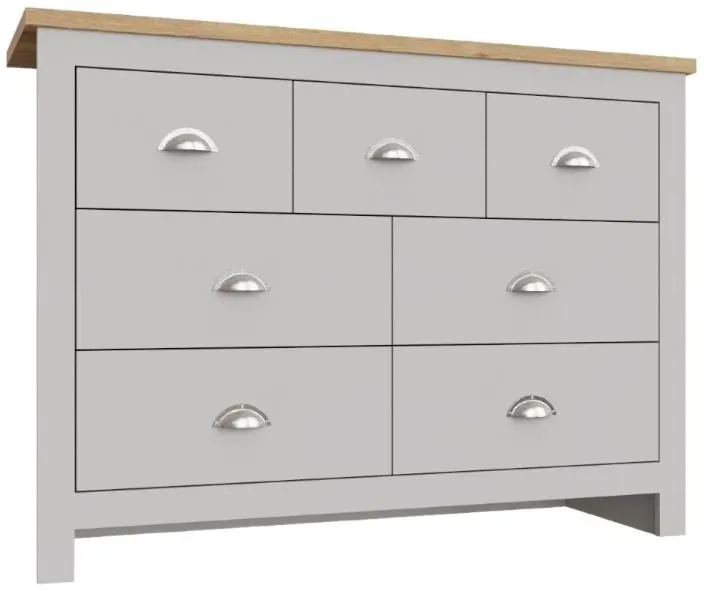 Lyman 7 Drawer Wide Chest - Cream