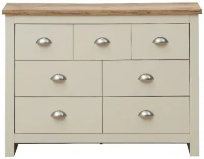 Lyman 7 Drawer Wide Chest - Cream