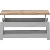 Lyman Lift Up Coffee Table - Light Grey