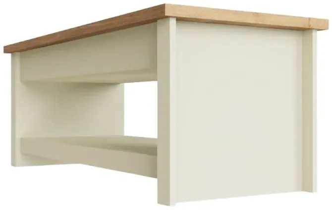 Lyman Slide Top Coffee Table - Cream