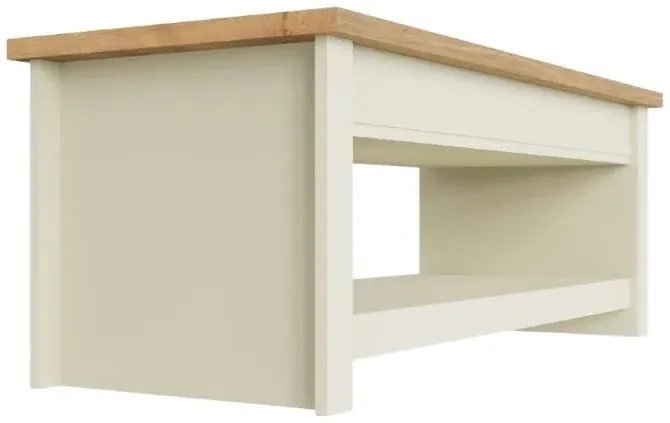 Lyman Slide Top Coffee Table - Cream