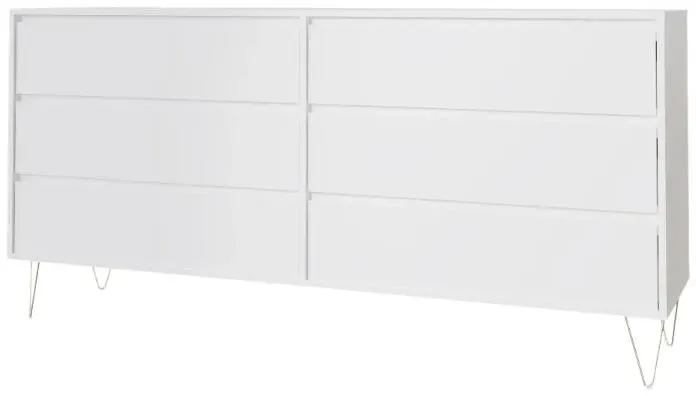 Montour 6 Drawer Wide Chest - White