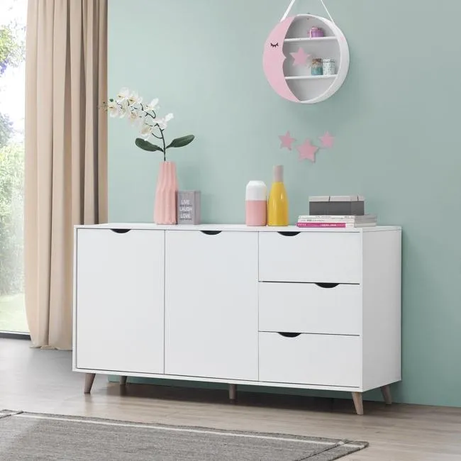 Perce 2 Door Sideboard - White