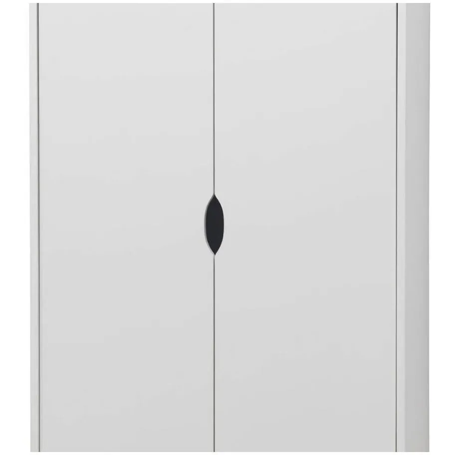 Perce 2 Door Wardrobe with Drawers - White