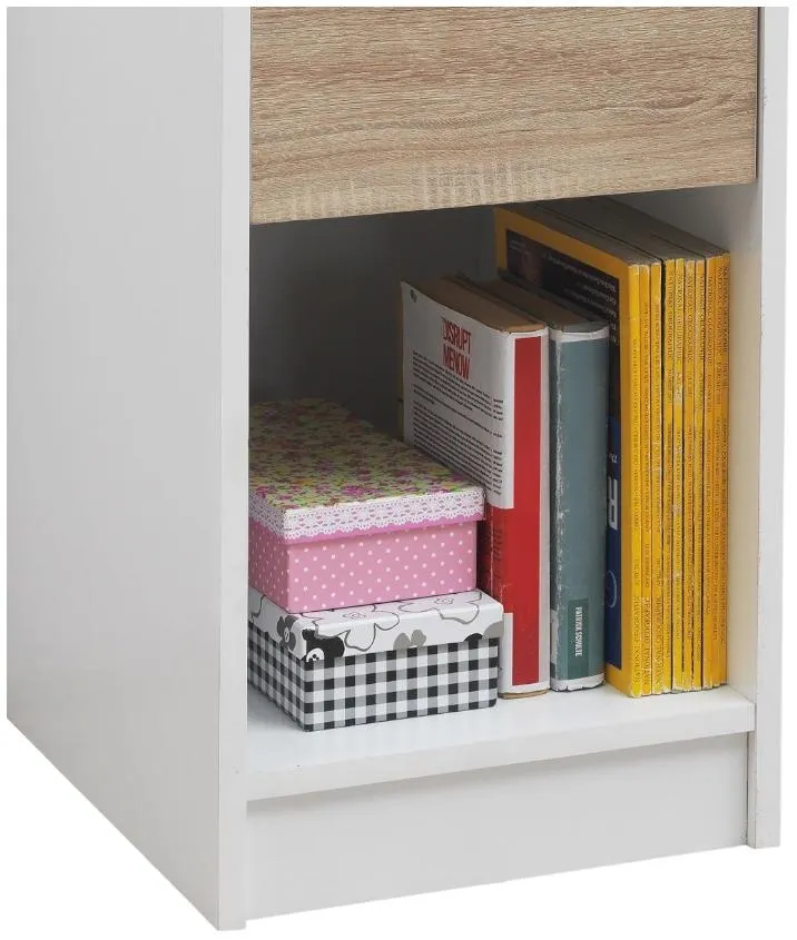 Perce 2 Drawer Desk - White