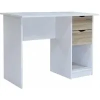 Perce 2 Drawer Desk - White