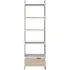 Perce Ladder Bookcase with Drawer - White
