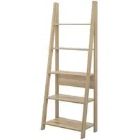 Ross Ladder Bookcase - White