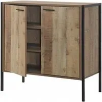 Stretton 2 Door Small Sideboard - Rustic Oak