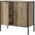 Stretton 2 Door Small Sideboard - Rustic Oak