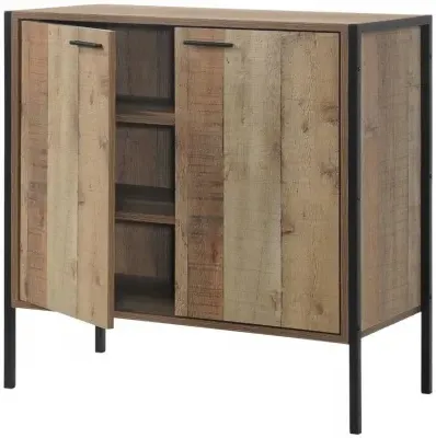 Stretton 2 Door Small Sideboard - Rustic Oak image