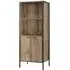 Stretton 2 Door Storage Bookcase - Rustic Oak