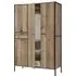 Stretton 4 Door Wardrobe - Rustic Oak