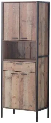 Stretton Tall Storage Cabinet - Rustic Oak image