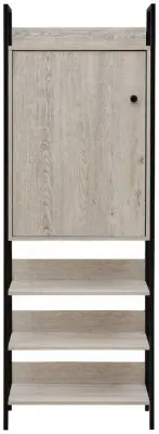 Warren 1 Door Storage Cabinet - Ash Oak