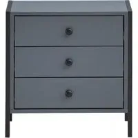 Warren 3 Drawer Bedside Cabinet - Ash Oak