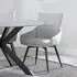 Ace Swivel Dining Chair - Beige, Fabric