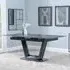 Alpha 6-8 Seater Extendable Dining Table - Black, Ceramic