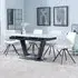 Alpha Extendable Dining Set with Boden Chairs - White, Ceramic