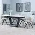 Alpha Extendable Dining Set with Ion Chairs - White, Ceramic