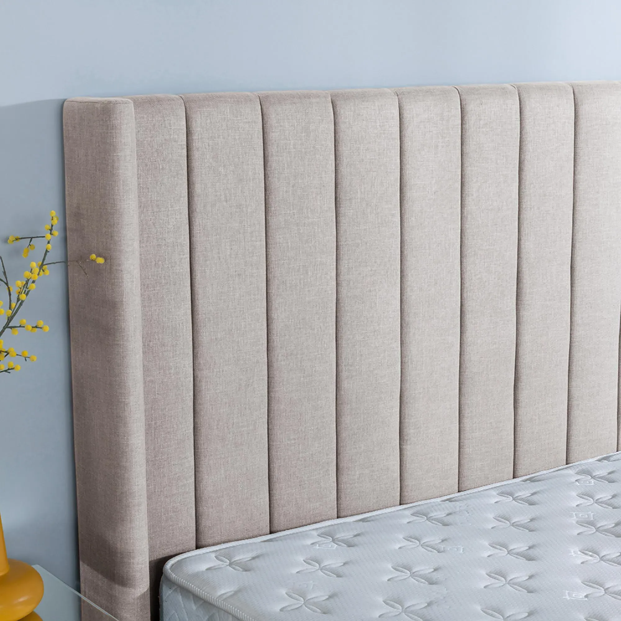 Annabelle Ottoman Storage Bed - Stone Grey, Fabric