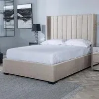 Annabelle Ottoman Storage Bed - Stone Grey, Fabric