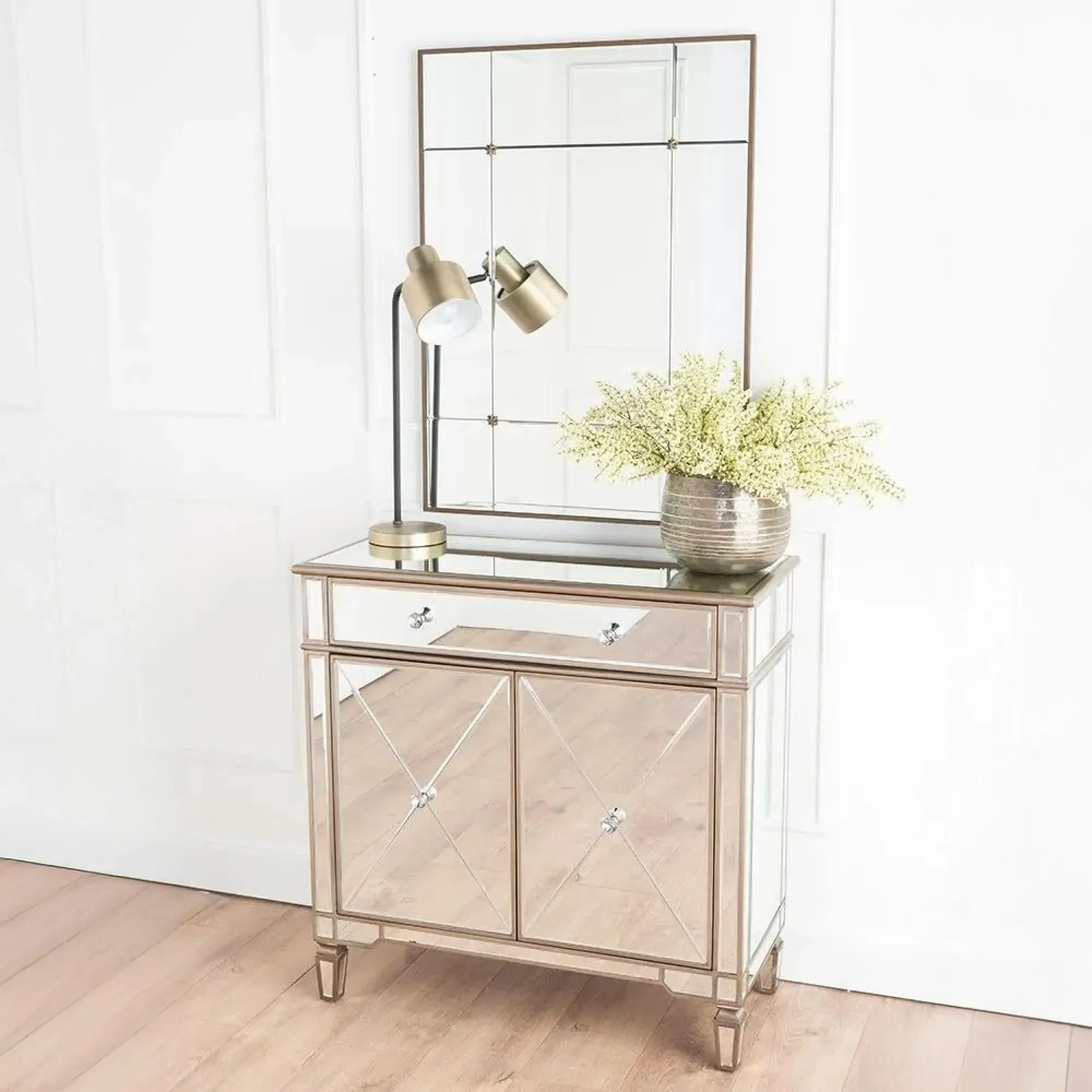 Antoinette Small 2 Door Sideboard - Mirrored