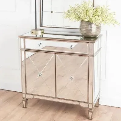 Antoinette Small 2 Door Sideboard - Mirrored